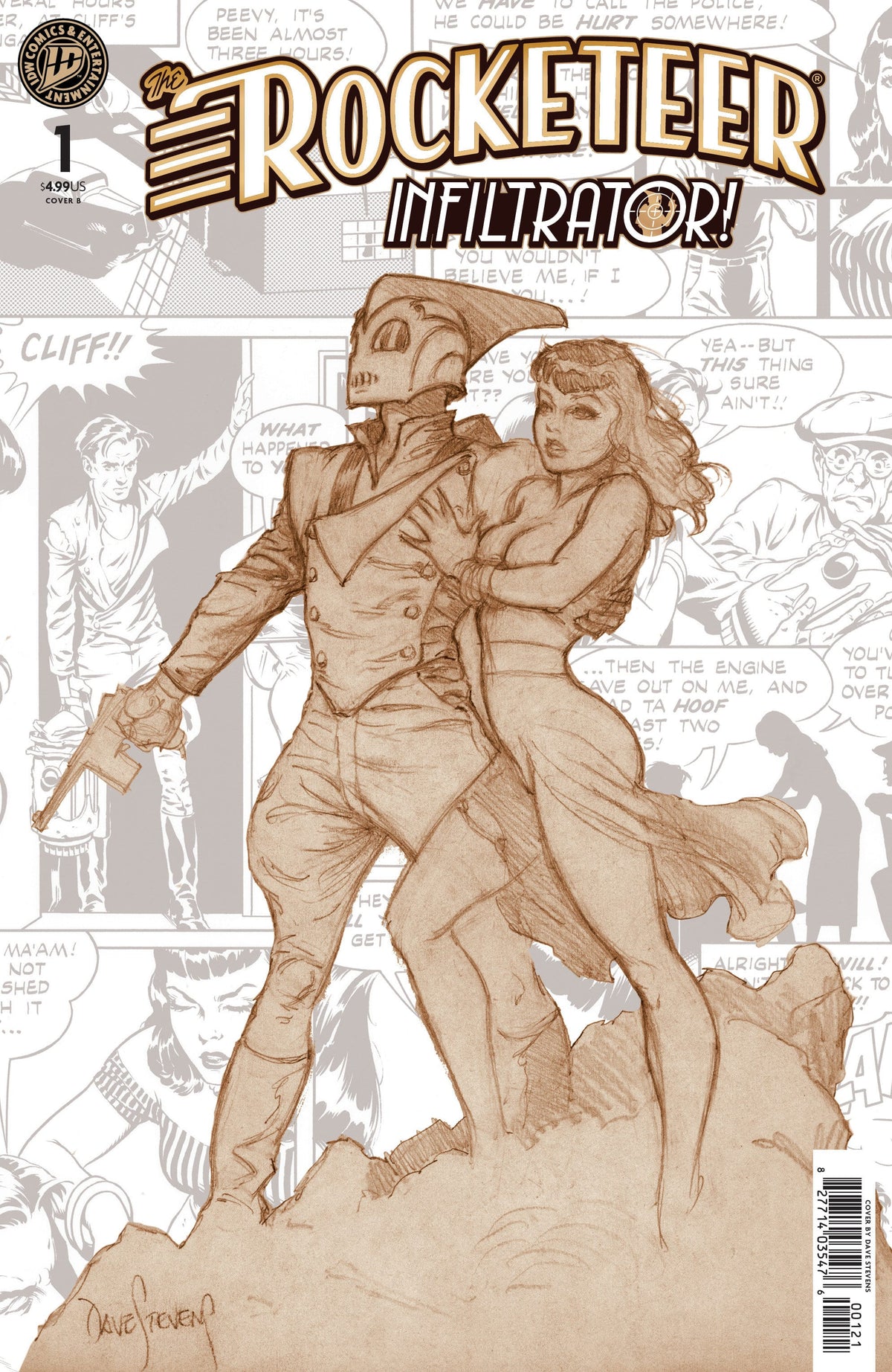 IDW Publishing Comic Books The Rocketeer: Infiltrator! #1 Variant B (Stevens) 82771403547600121 PRH-82771403547600121