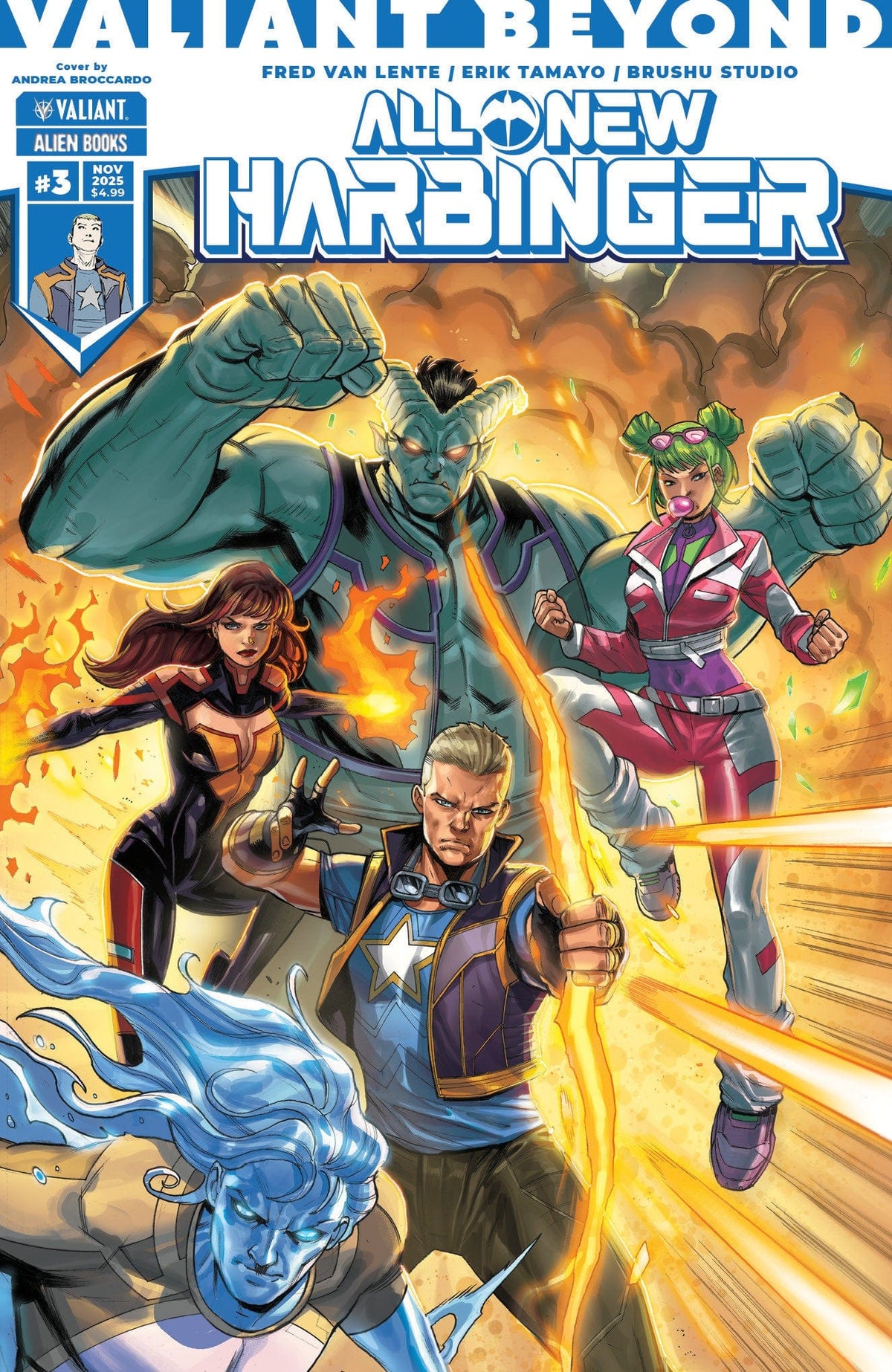 IDW Publishing Comic Books Valiant Beyond: All-New Harbinger #3 Cover A (Broccardo) 73238818204600311 PRH-73238818204600311