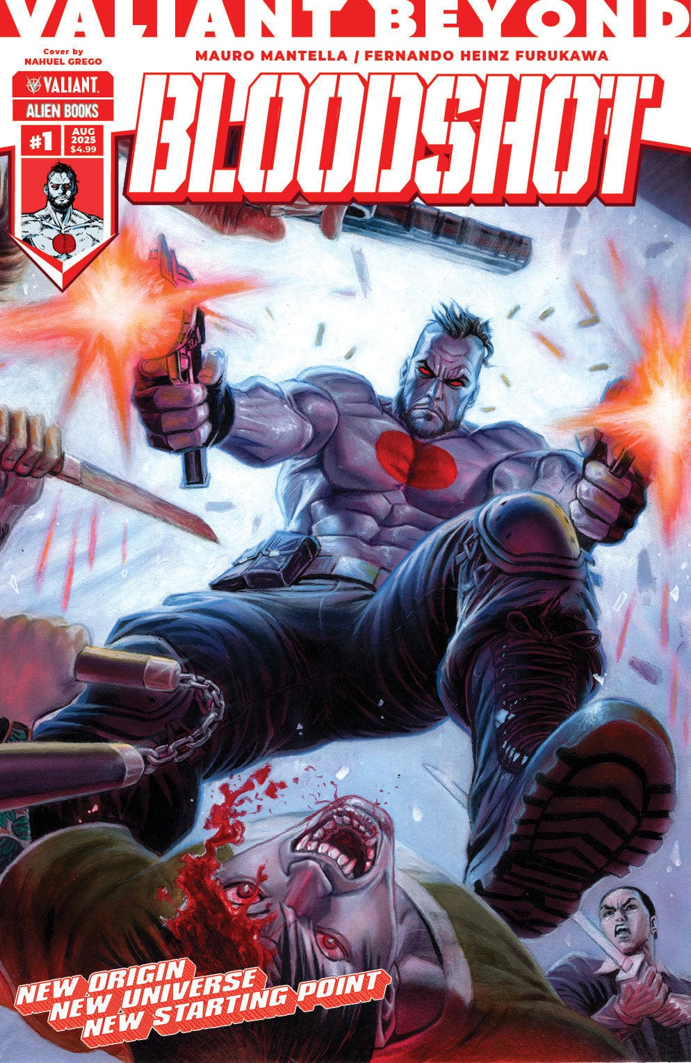 IDW Publishing Comic Books Valiant Beyond: Bloodshot #1 Variant B (Grego Wraparound Variant) 73238818114800121 PRH-73238818114800121