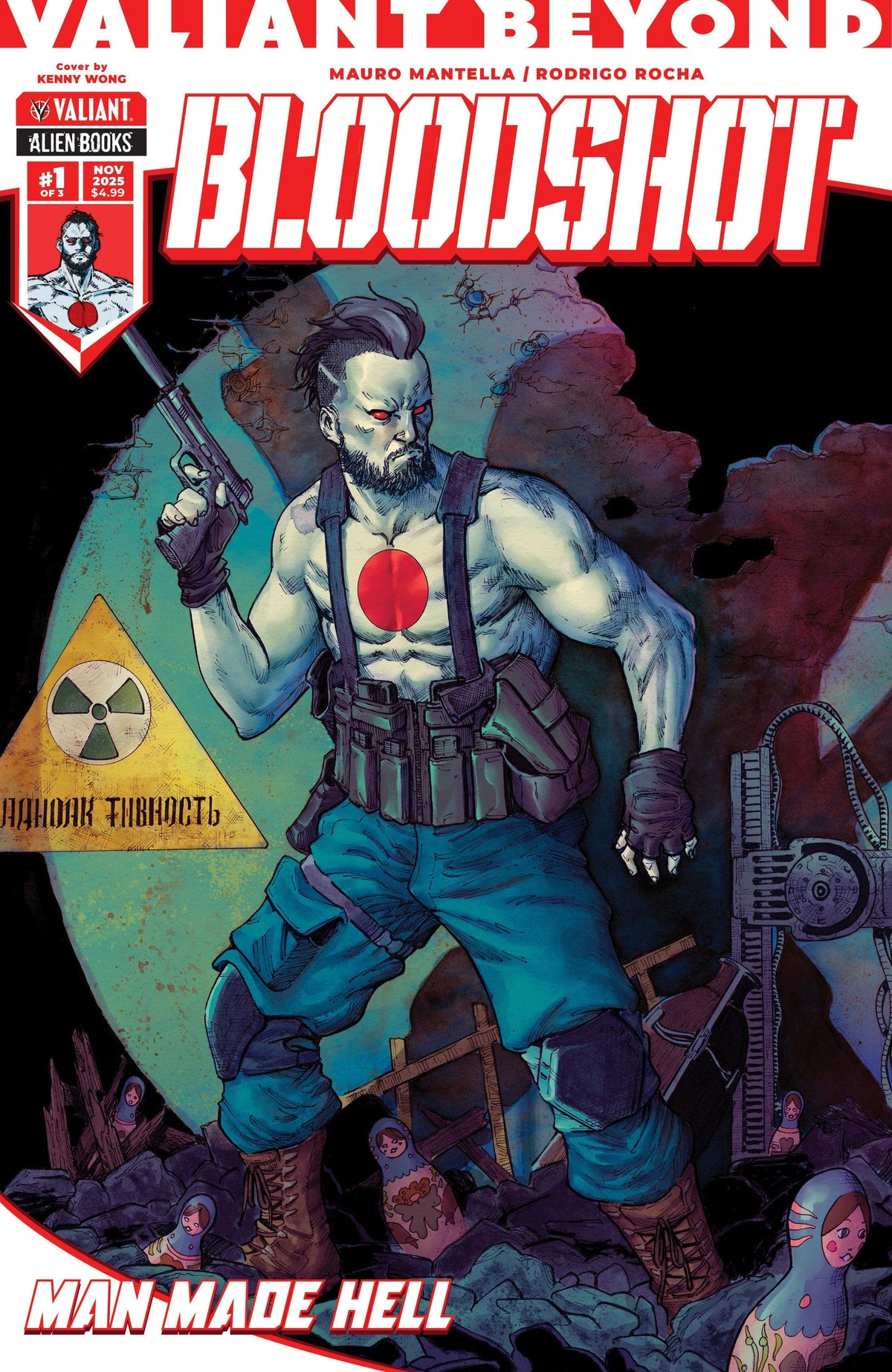 IDW Publishing Comic Books Valiant Beyond: Bloodshot #4--Man Made Hell #1 Cover A (Wong) 73238818114800411 PRH-73238818114800411
