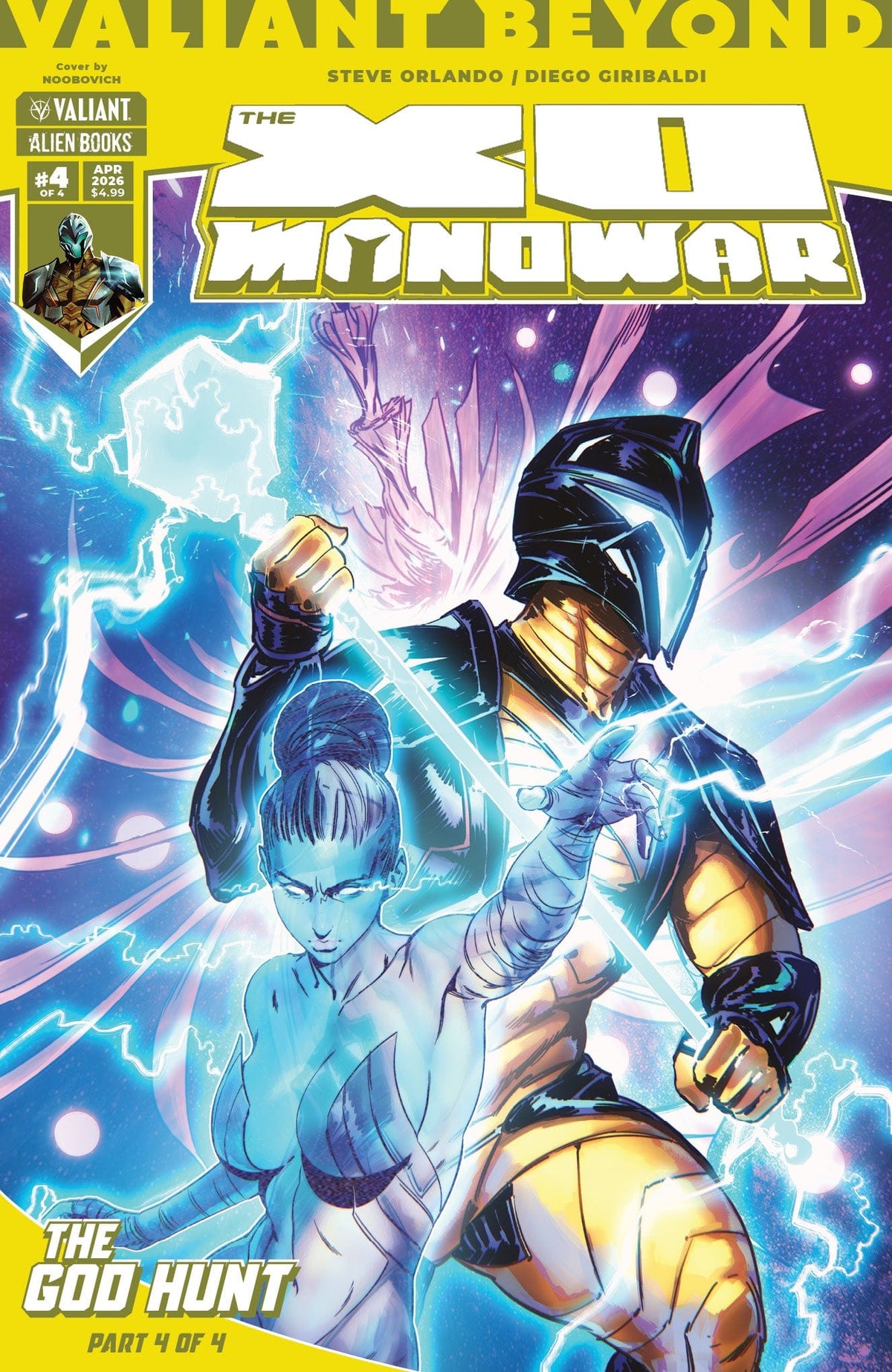 IDW Publishing Comic Books Valiant Beyond: The X-O Manowar #8--The God Hunt #4 Cover A (Noobovich) 73238818144500811 PRH-73238818144500811
