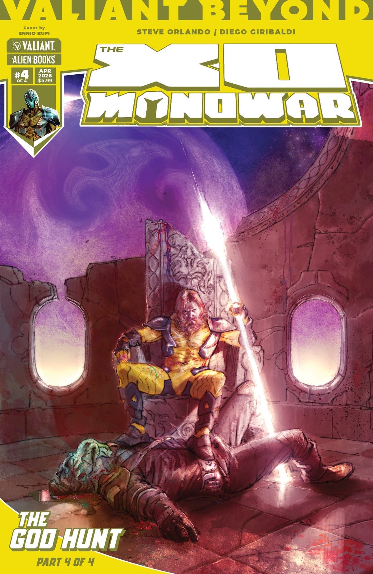 IDW Publishing Comic Books Valiant Beyond: The X-O Manowar #8--The God Hunt #4 Variant B (Bufi) 73238818144500821 PRH-73238818144500821