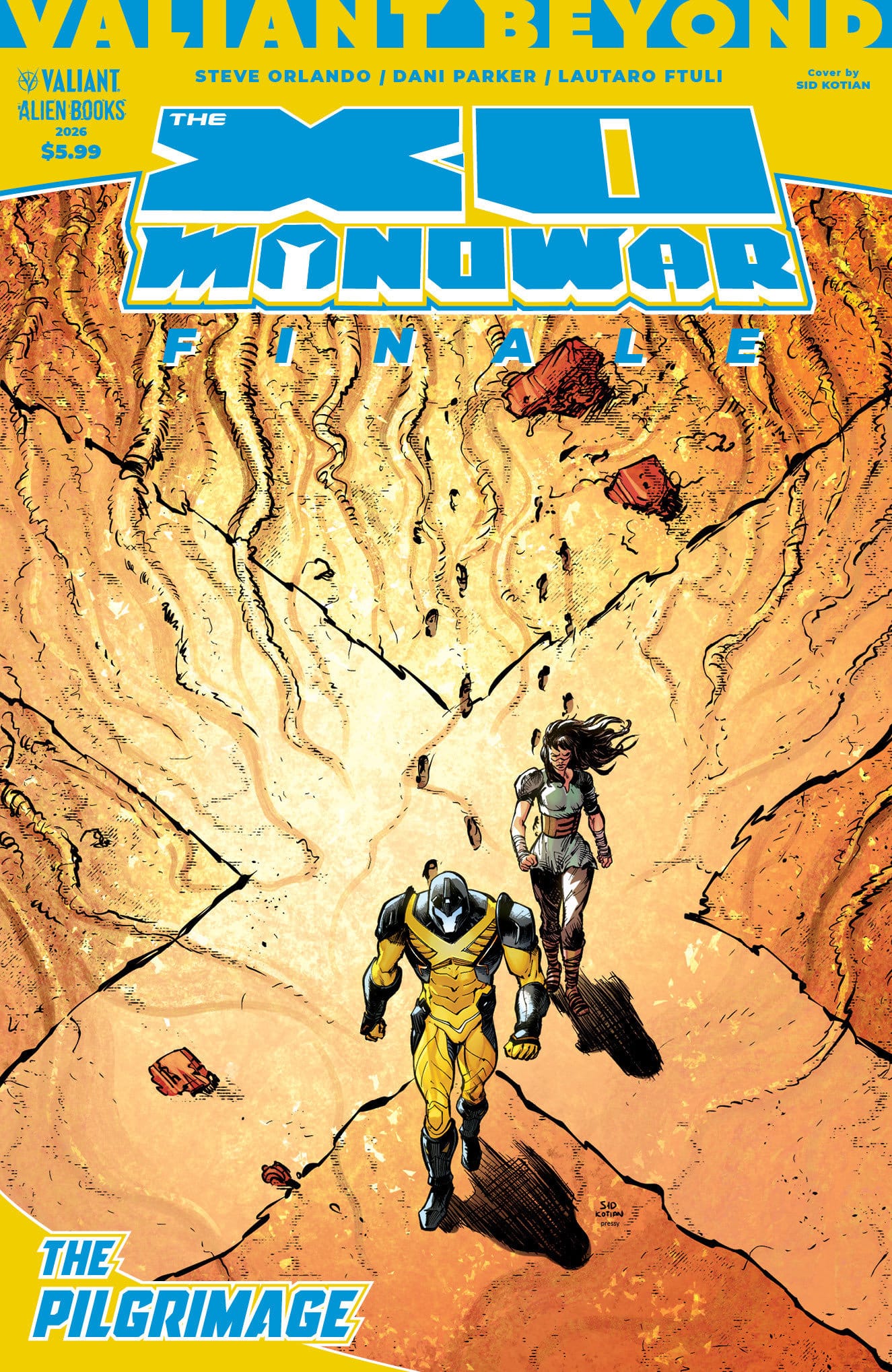 IDW Publishing Comic Books Valiant Beyond: The X-O Manowar Finale--The Pilgrimage Cover A (Kotian) (Release Date: 10/07/2026) 73238818144501111 PRH-73238818144501111