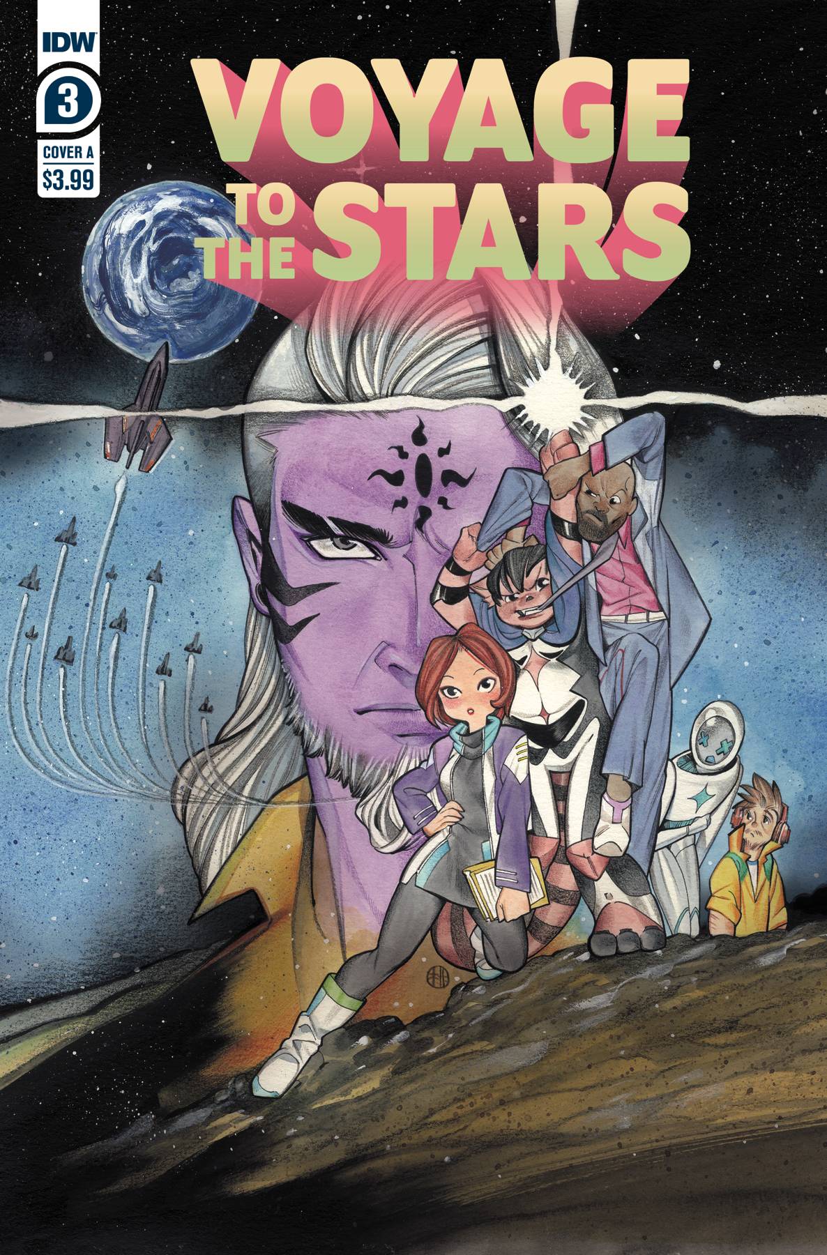 IDW Publishing Comic Books VOYAGE TO THE STARS #4 (OF 4) CVR A PEACH MOMOKO 82771401993300411