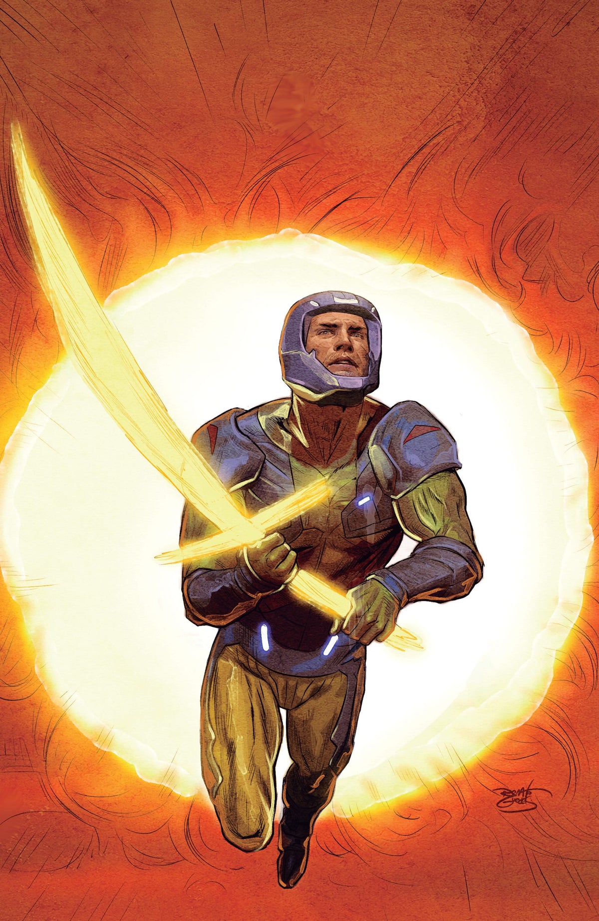 IDW Publishing Comic Books X-O Manowar: Black, White & Gold #4 Variant C (Guedes Full Art) (Release Date: 01/27/2027) 73238819034800431 PRH-73238819034800431