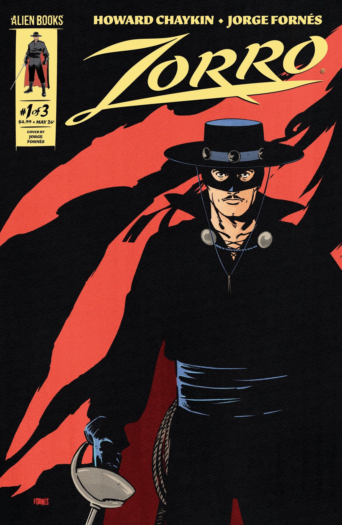 IDW Publishing Comic Books Zorro #1 Cover A (Forn√©s) 73238818464400111 PRH-73238818464400111