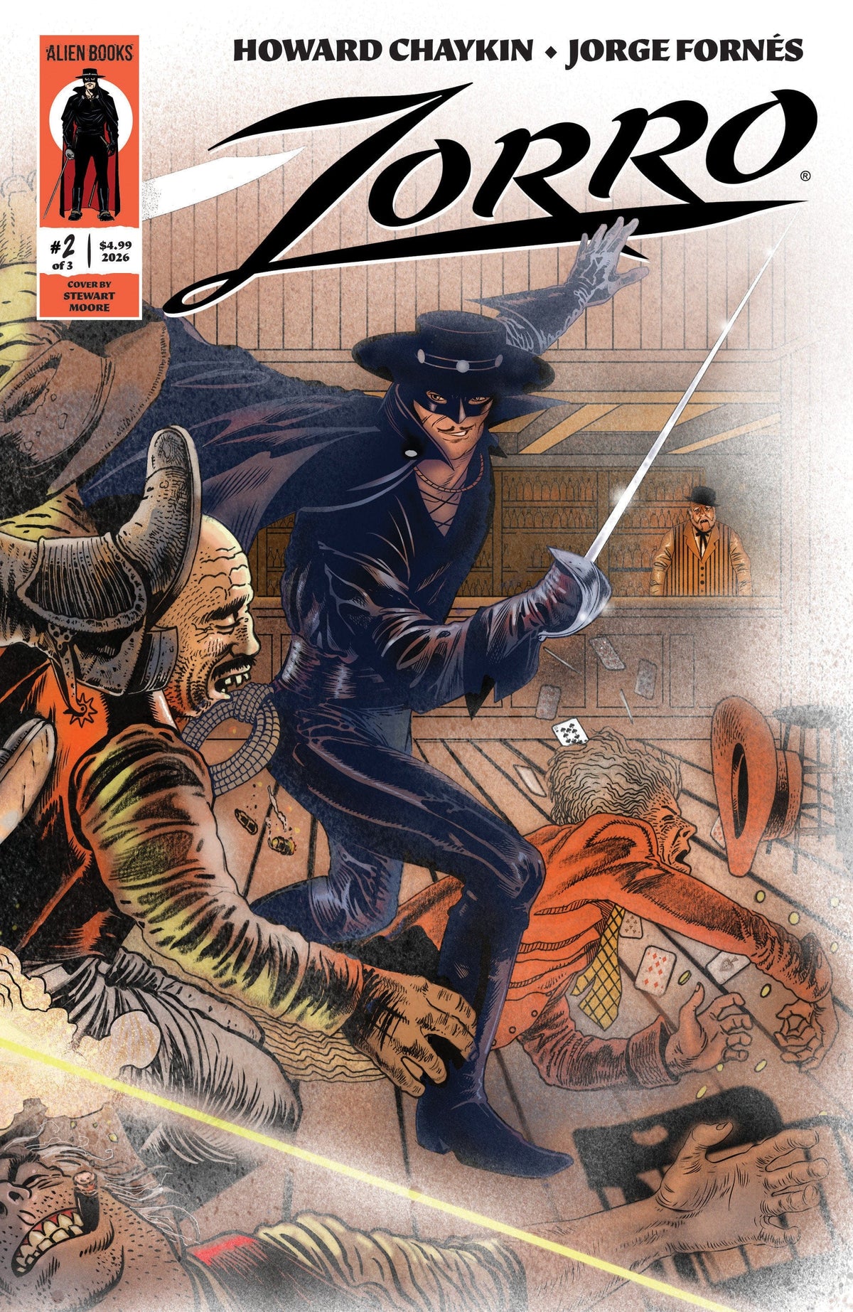 IDW Publishing Comic Books Zorro #2 Cover A (Moore Wraparound Variant) 73238818464400211 PRH-73238818464400211