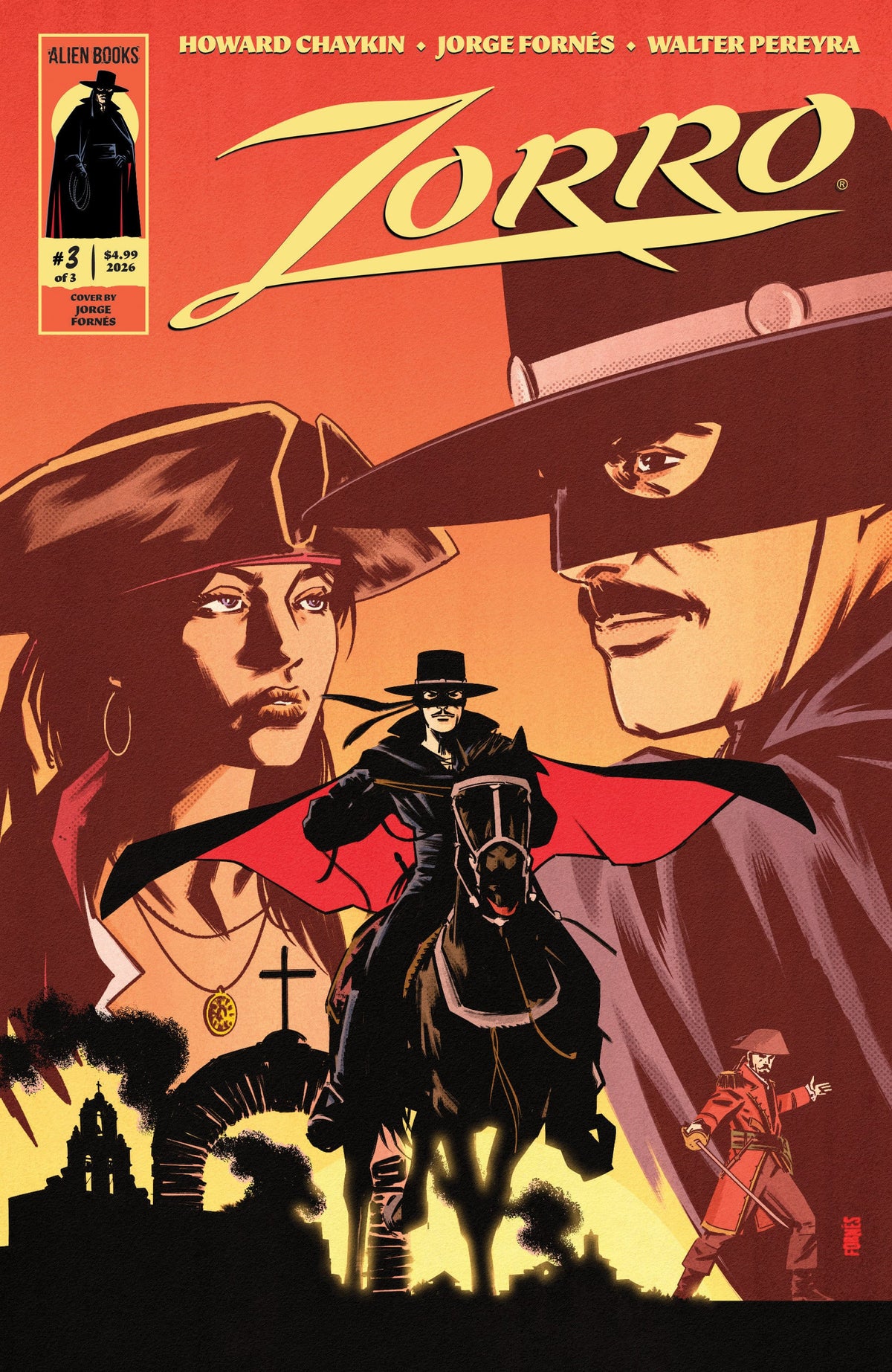 IDW Publishing Comic Books Zorro #3 Cover A (FornÃ©s) (Release Date: 08/12/2026) 73238818464400311 PRH-73238818464400311