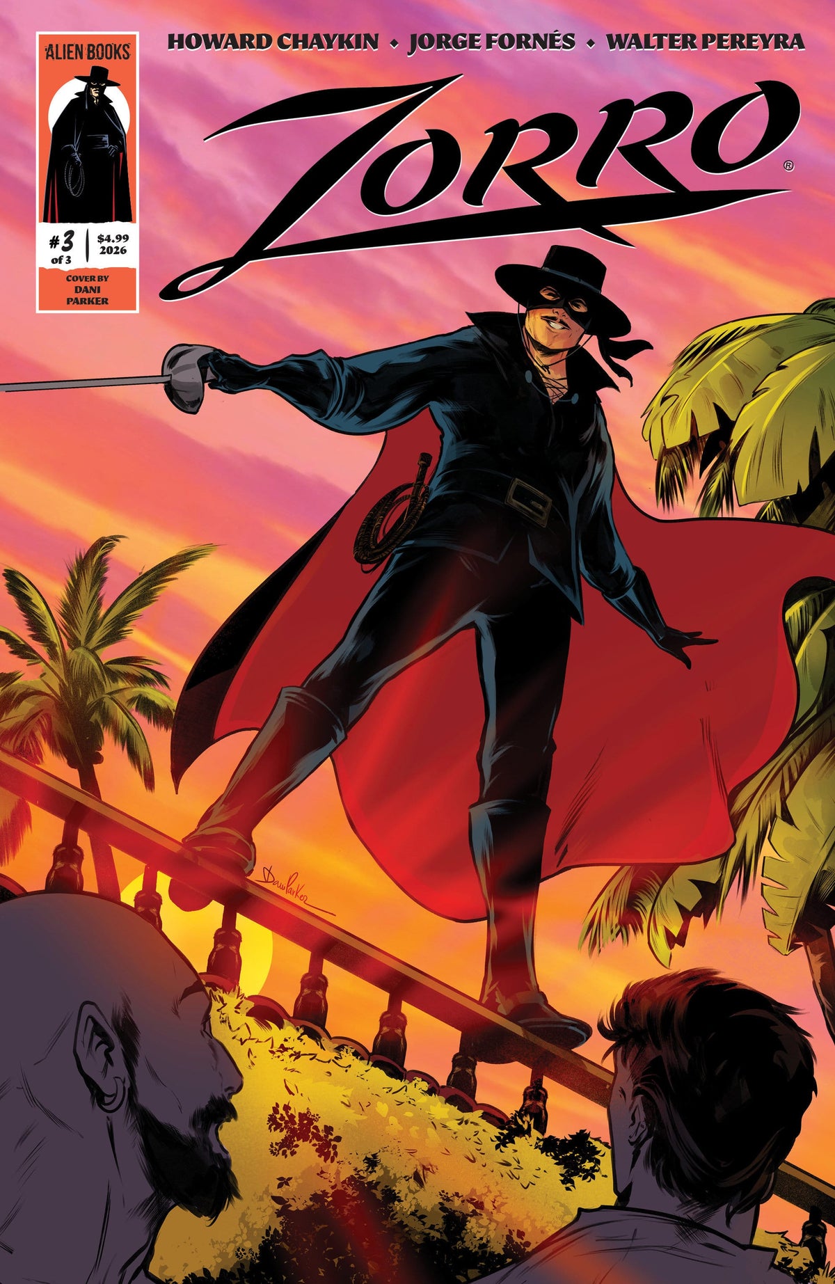 IDW Publishing Comic Books Zorro #3 Variant B (Parker) (Release Date: 08/12/2026) 73238818464400321 PRH-73238818464400321