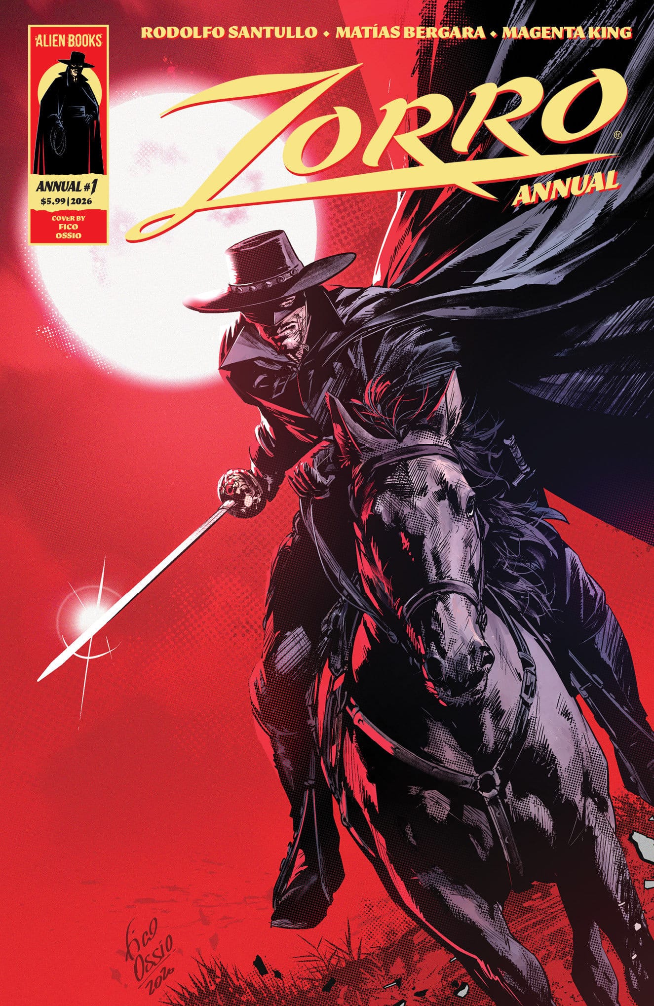 Zorro Annual #1 Variant B (Ossio) (Release Date: 12/16/2026)