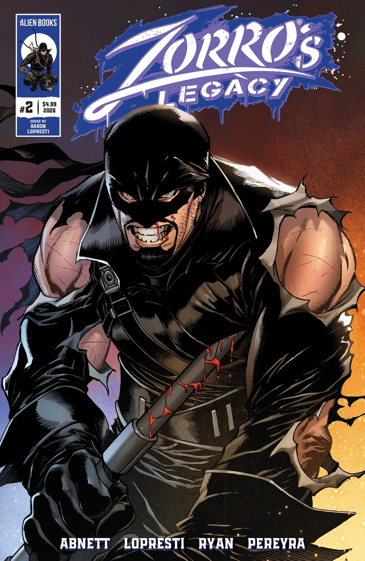 IDW Publishing Comic Books Zorro's Legacy #2 Cover A (Lopresti) (Release Date: 08/19/2026) 73238818484200211 PRH-73238818484200211