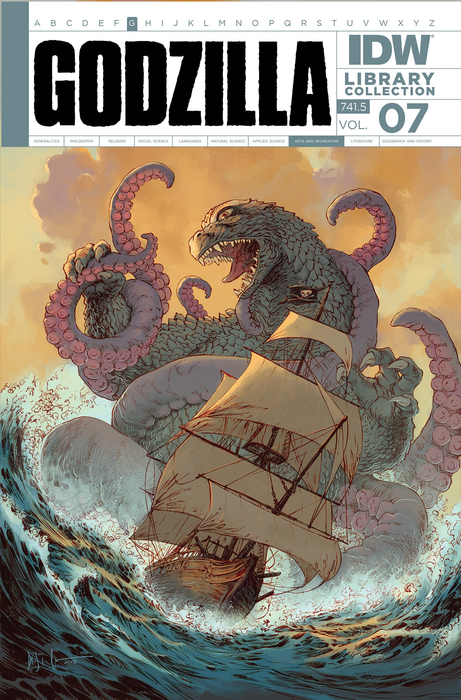 IDW Publishing Graphic Novel Godzilla Library Collection, Vol. 7 TP (Release Date: 10/20/2026) 9798887244952 PRH- 9798897657575