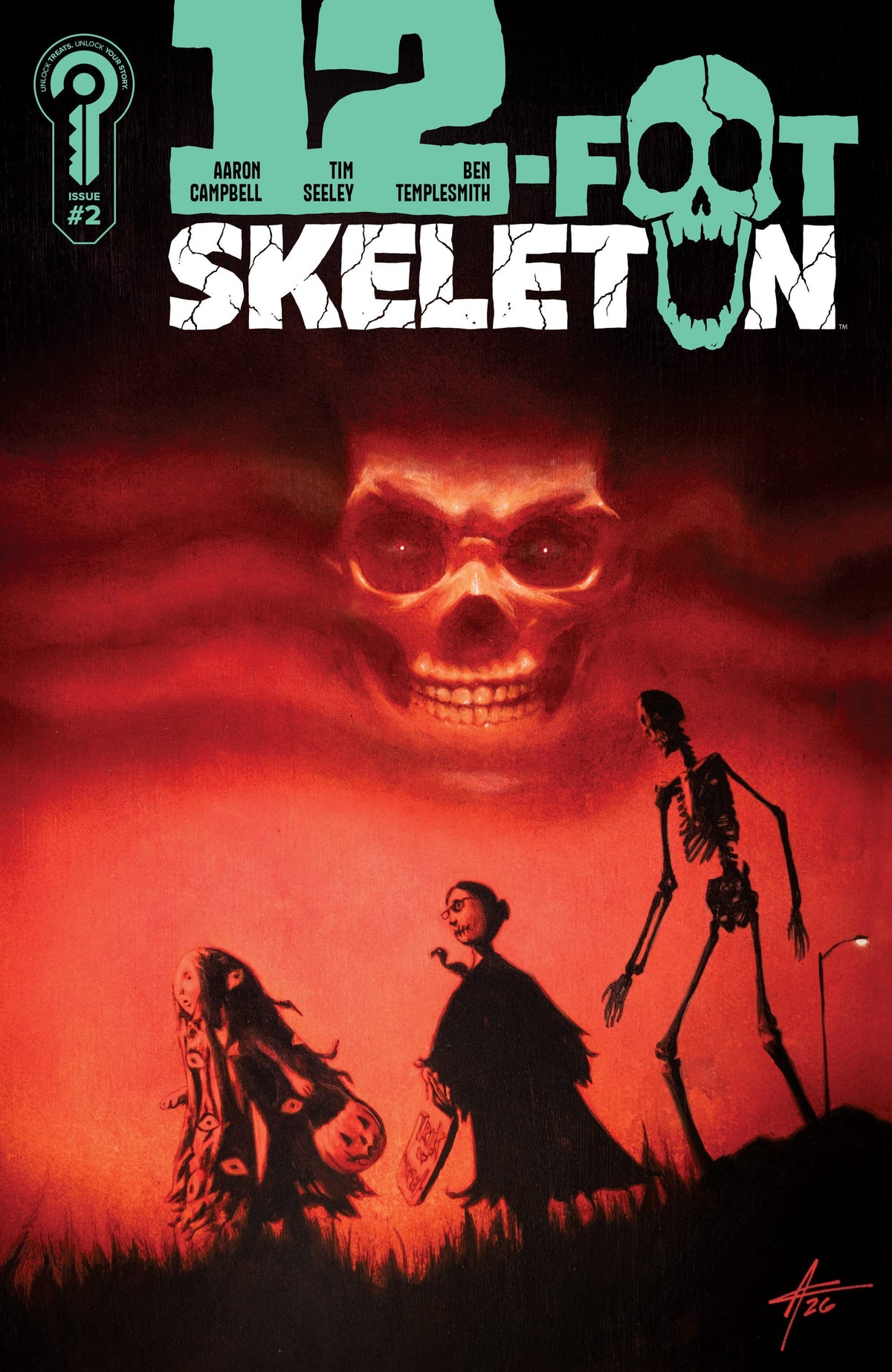 Ignition Press Comic Books 12-Foot Skeleton #2 Cover B Aaron Campbell (Release Date: 11/25/2026) 81019628039702021 PRH-81019628039702021