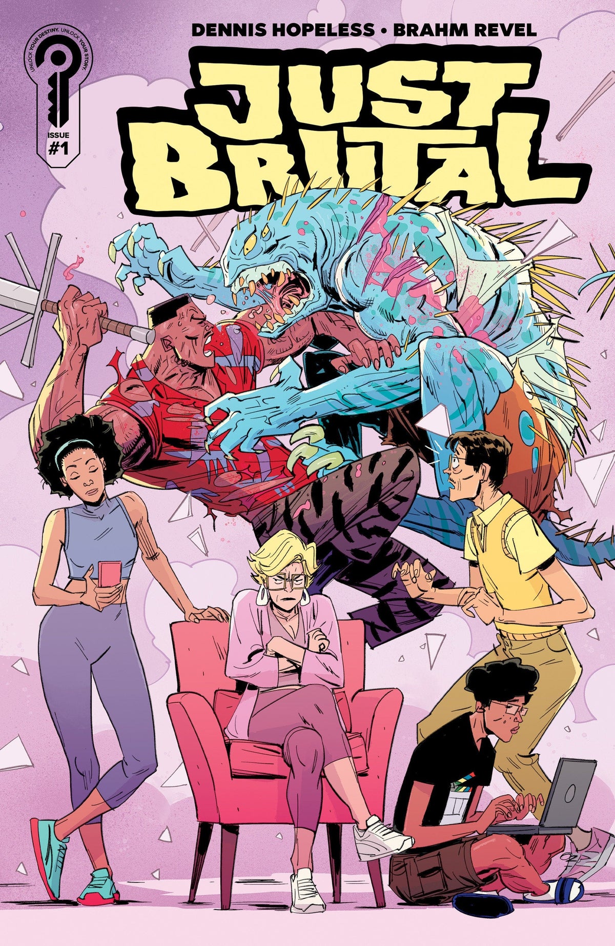 Ignition Press Comic Books Just Brutal #1 Cover A Brahm Revel 81019628025001011 PRH-81019628025001011