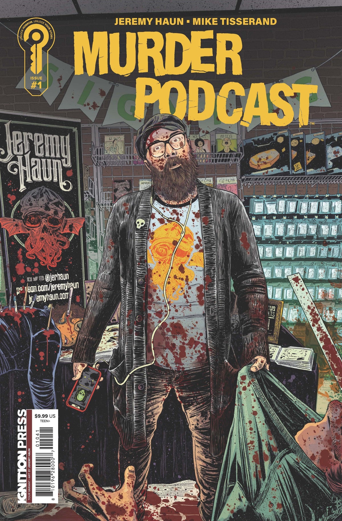 Ignition Press Comic Books > Signed Murder Podcast #1 Tour Variant [SIGNED BY JEREMY HAUN] TE-TOUR-SIGNED