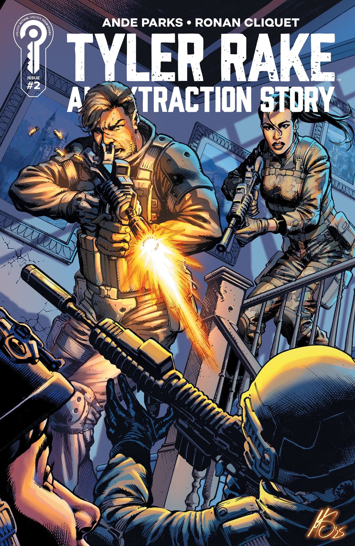 Ignition Press Comic Books Tyler Rake: An Extraction Story #2 Cover B Marco Santucci 81019628023602021 PRH-81019628023602021