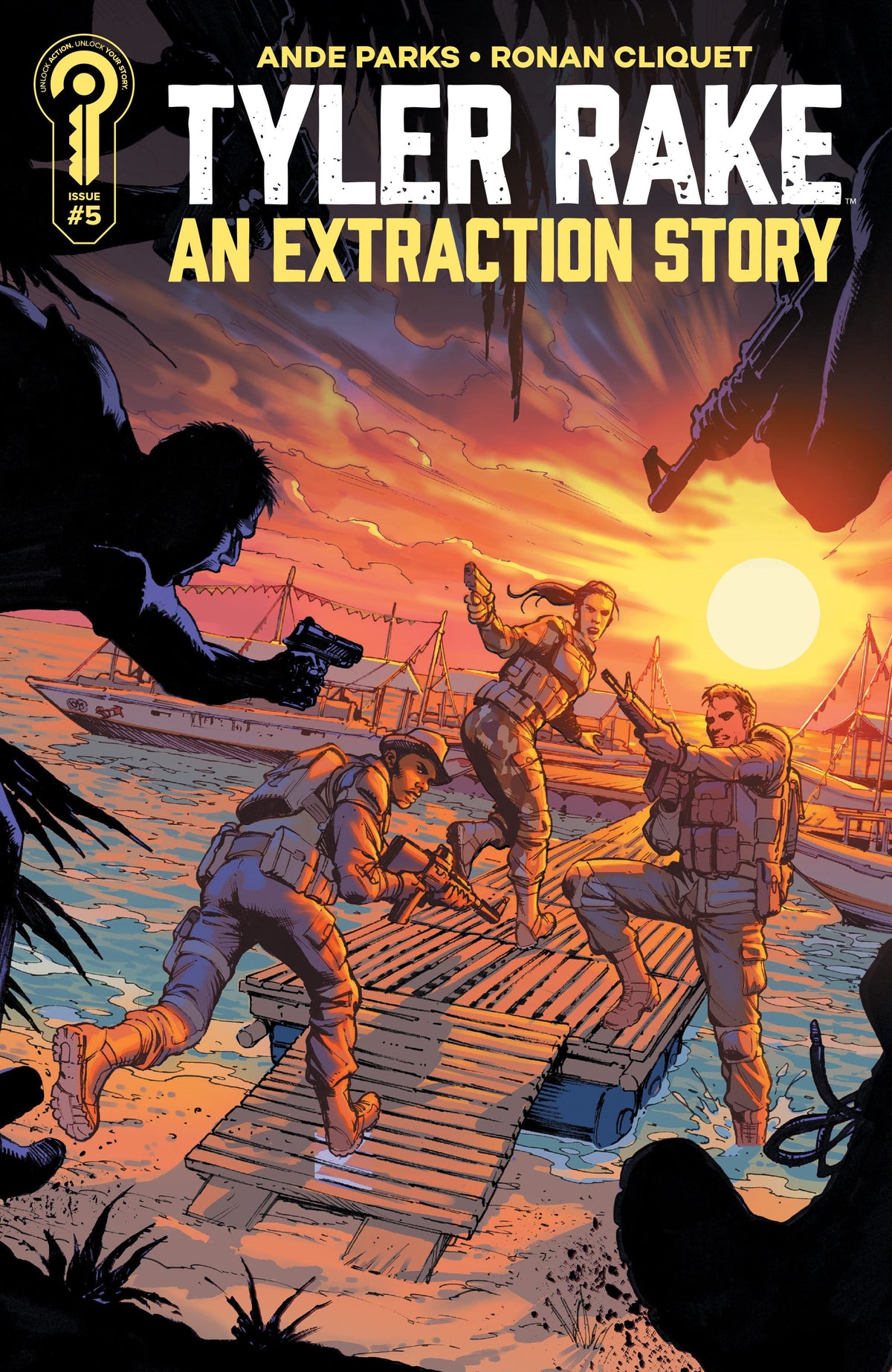 Ignition Press Comic Books Tyler Rake: An Extraction Story #5 Cover B Marco Santucci (Release Date: 09/16/2026) 81019628023605021 PRH-81019628023605021