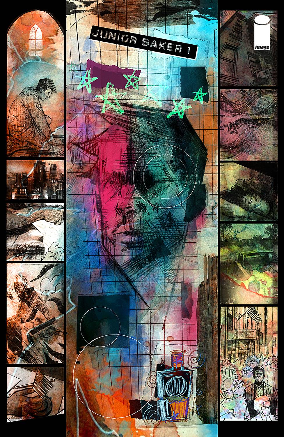 Image Comics Comic Books JUNIOR BAKER THE RIGHTEOUS FAKER #1 (OF 5) CVR B INC 1:10 SONIA HARRIS & RYAN QUAKENBUSH VAR 70985303835100121 0723IM337