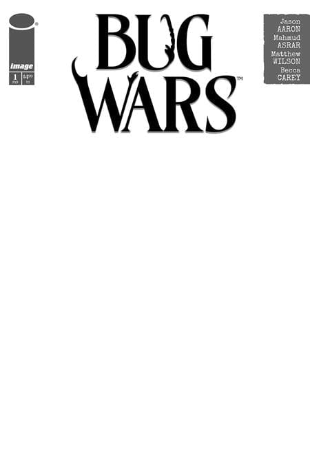 Image Comics Comic Books BUG WARS #1 (OF 6) CVR C BLANK SKETCH VAR (MR) 70985304245700131 1224IM224