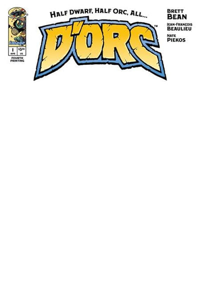 Image Comics DORC #1 4TH PTG CVR B BLANK SKETCH VAR