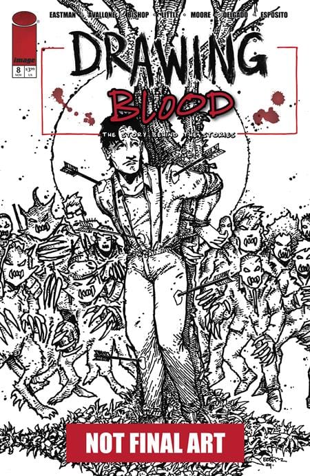 Image Comics Comic Books DRAWING BLOOD #8 (OF 12) CVR A KEVIN EASTMAN 70985303964800811 0924IM339