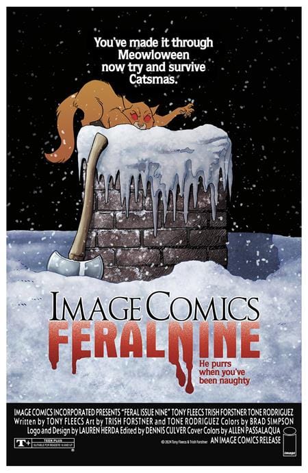 Image Comics Comic Books FERAL #9 CVR B TONY FLEECS & TRISH FORSTNER HOMAGE VAR 70985303949500921 1024IM342