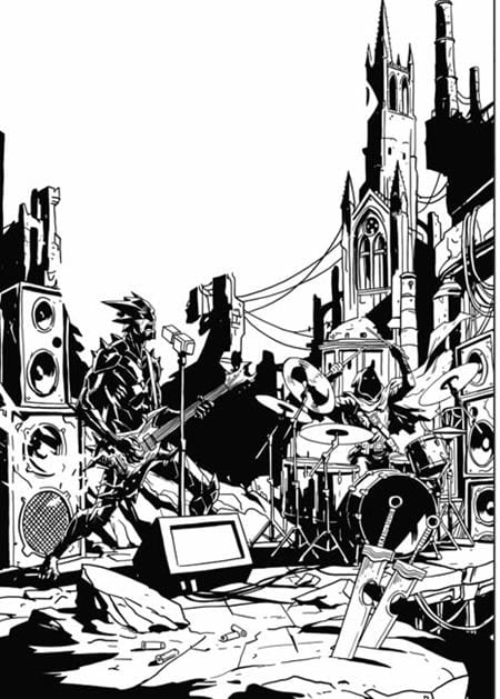FIREBORN #6 CVR F EMMANUEL GERVASONI CARDSTOCK CONCERT B&W VAR (Release Date: 11/25/2026)