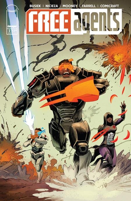 Image Comics Comic Books FREE AGENTS #2 CVR C DECLAN SHALVEY VAR 70985304038500231 0624IM296
