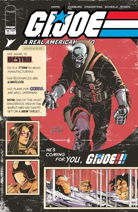 Image Comics Comic Books GI JOE A REAL AMERICAN HERO #14 HAMA FILES EDITION CVR B CHRIS MOONEYHAM VAR 70985304633200121 0226IM0403