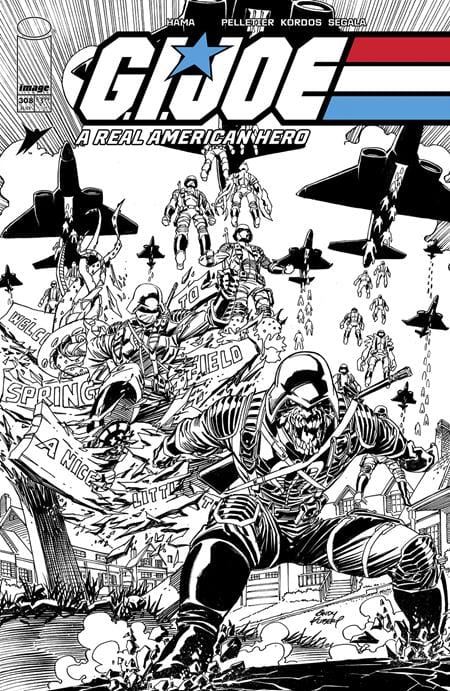 Image Comics Comic Books GI JOE A REAL AMERICAN HERO #308 CVR B ANDY KUBERT B&W VAR 70985303878830821 0524IM301