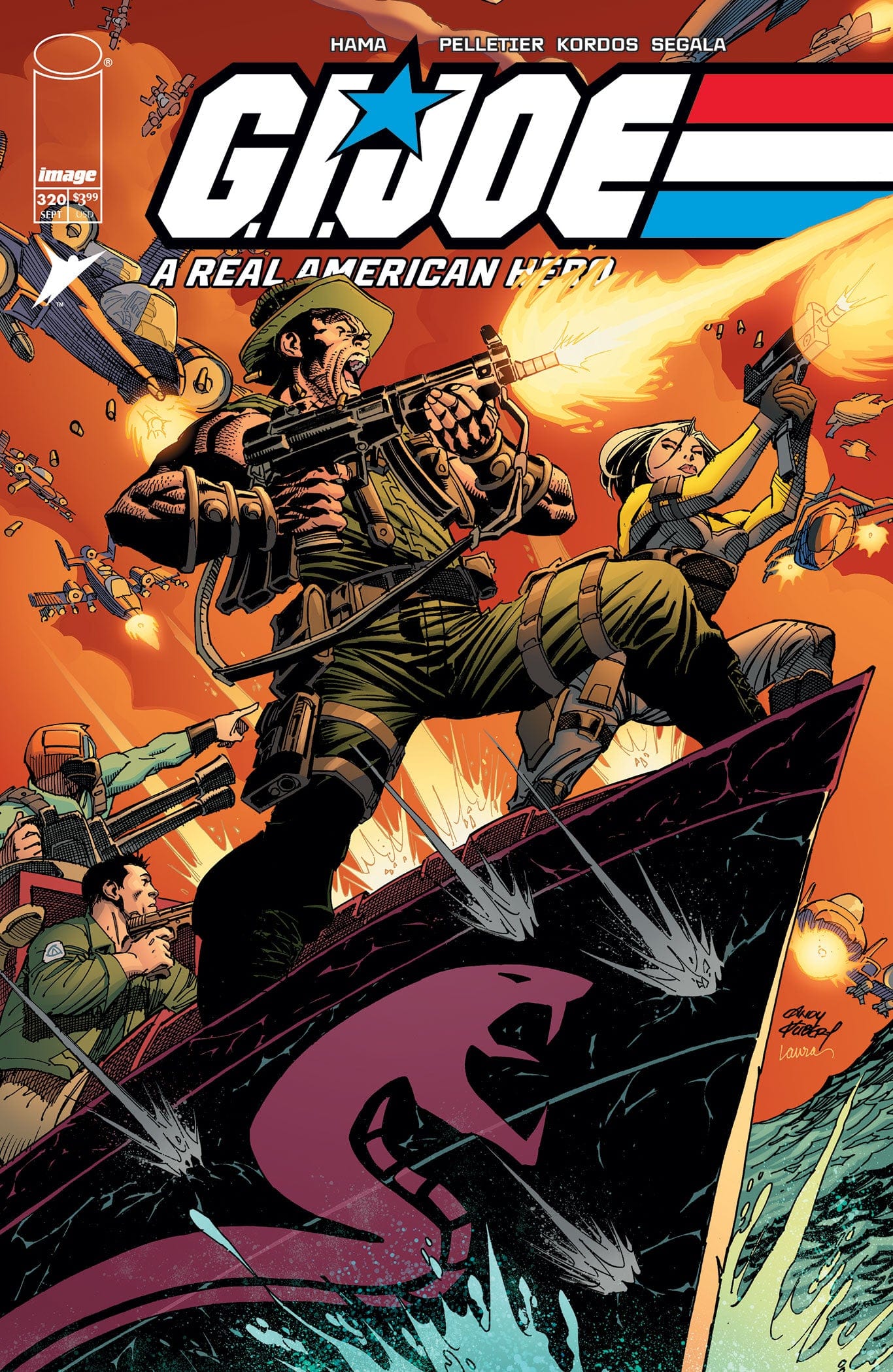 GI JOE A REAL AMERICAN HERO #320 CVR A ANDY KUBERT & LAURA MARTIN