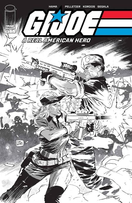 GI JOE A REAL AMERICAN HERO #335 CVR B LEE WEEKS B&W VAR (Release Date: 12/09/2026)