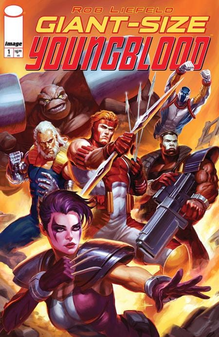 Image Comics Comic Books GIANT SIZE YOUNGBLOOD (ONE SHOT) CVR D BENIAMINO BRADI YOUNG BLOODS TEAM VAR 70985304703200141 0326IM8581