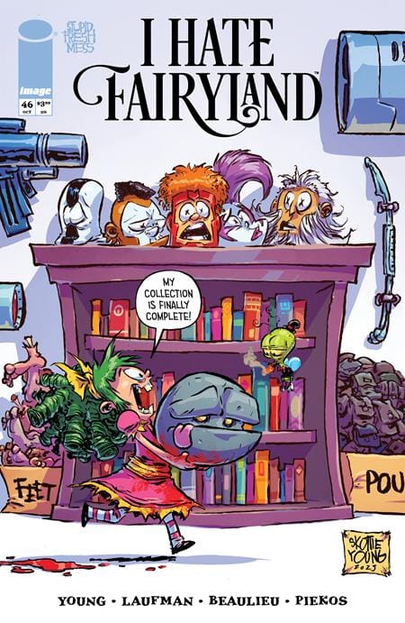Image Comics Comic Books I HATE FAIRYLAND #46 CVR D SKOTTIE YOUNG YOUNGBLOOD TEAM UP VAR (MR) 70985301979404641 1025IM8003