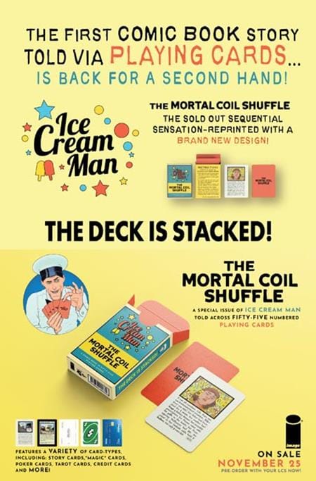 Image Comics Comic Books ICE CREAM MAN THE MORTAL COIL SHUFFLE CARD (NEW EDITION) (MR) 70985304938800111 0926IM0288