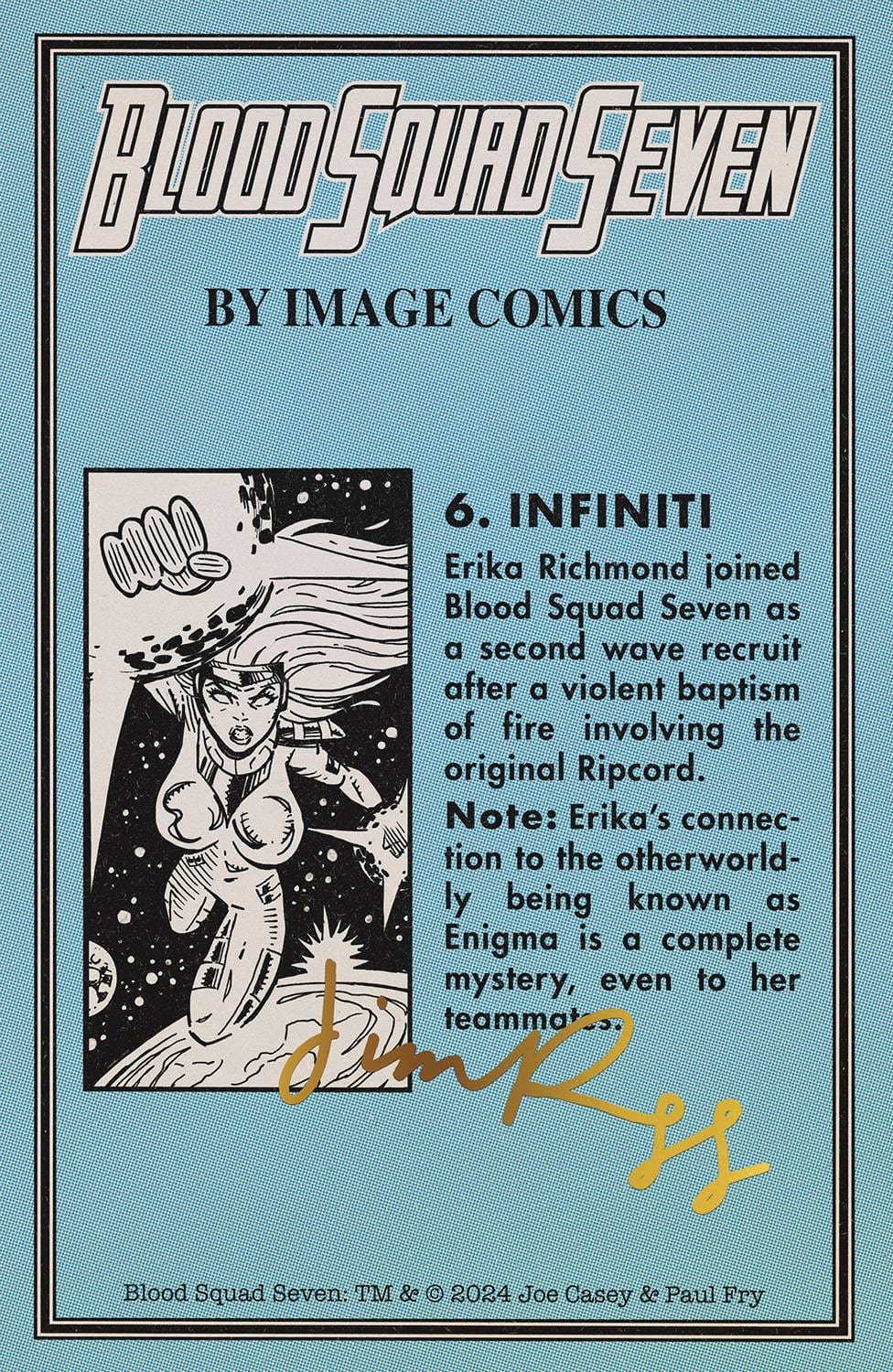 IMAGE COMICS Comic Books > Incentives BLOOD SQUAD SEVEN #6 CVR D 1:20 INCV RUGG (MR) 70985303977800641 STL350677