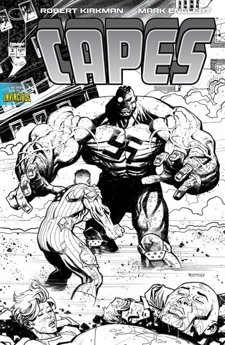 Image Comics Comic Books > Incentives CAPES #3 CVR E INC 1:50 RYAN OTTLEY B&W VAR 70985304498700351 1125IM0264