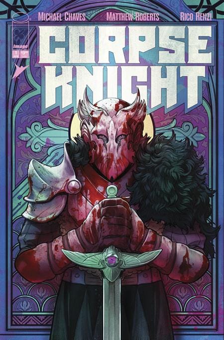 Image Comics Comic Books > Incentives CORPSE KNIGHT #1 (OF 6) CVR D INC 1:25 NIMIT MALAVIA STAINED GLASS VAR 70985304630100141 0226IM0309