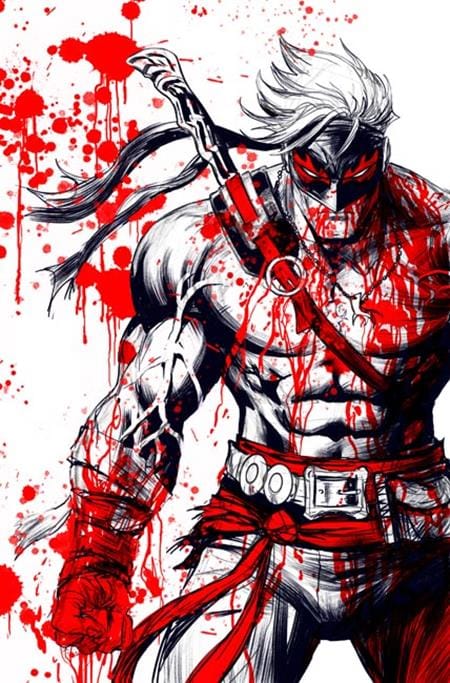 FINAL BOSS #1 BLACK WHITE AND BLOOD REPRINT CVR E INC 1:50 TYLER KIRKHAM VIRGIN FOIL VAR (MR) (Release Date: 11/25/2026)