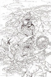 Image Comics Comic Books > Incentives FINAL BOSS #10 CVR F INC 1:50 DEREK HUNTER B&W VIRGIN VAR (MR) (Release Date: 09/30/2026) 70985304494901061 0726IM0437