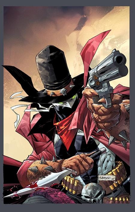 GUNSLINGER SPAWN #54 CVR C INC 1:50 CARLO BARBERI FOIL VIRGIN VAR