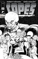 Image Comics Comic Books > Incentives INVINCIBLE UNIVERSE CAPES #6 CVR E INC 1:50 RYAN OTTLEY B&W VAR 70985304498700651 0226IM0369