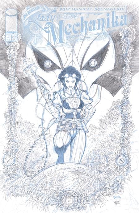 LADY MECHANIKA THE MECHANICAL MENAGERIE #4 (OF 4) CVR C INC 1:10 JOE BENITEZ & MARTIN MONTIEL B&W VAR (Release Date: 08/19/2026)