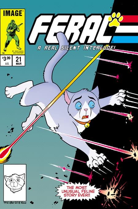 Image Comics Comic Books > Incentives > Signed Feral #21 1:25 INCV TONY FLEECS & TRISH FORSTNER GI JOE HOMAGE VAR [SIGNED BY TRISH FORSTNER & TONY FLEECS] TE-0126IM0301-SIGNED