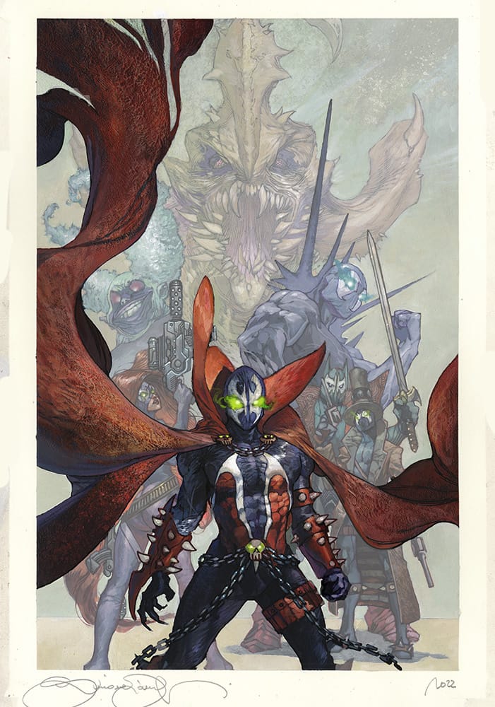 SPAWN #376 CVR C INC 1:50 SIMONE BIANCHI FOIL VIRGIN VAR