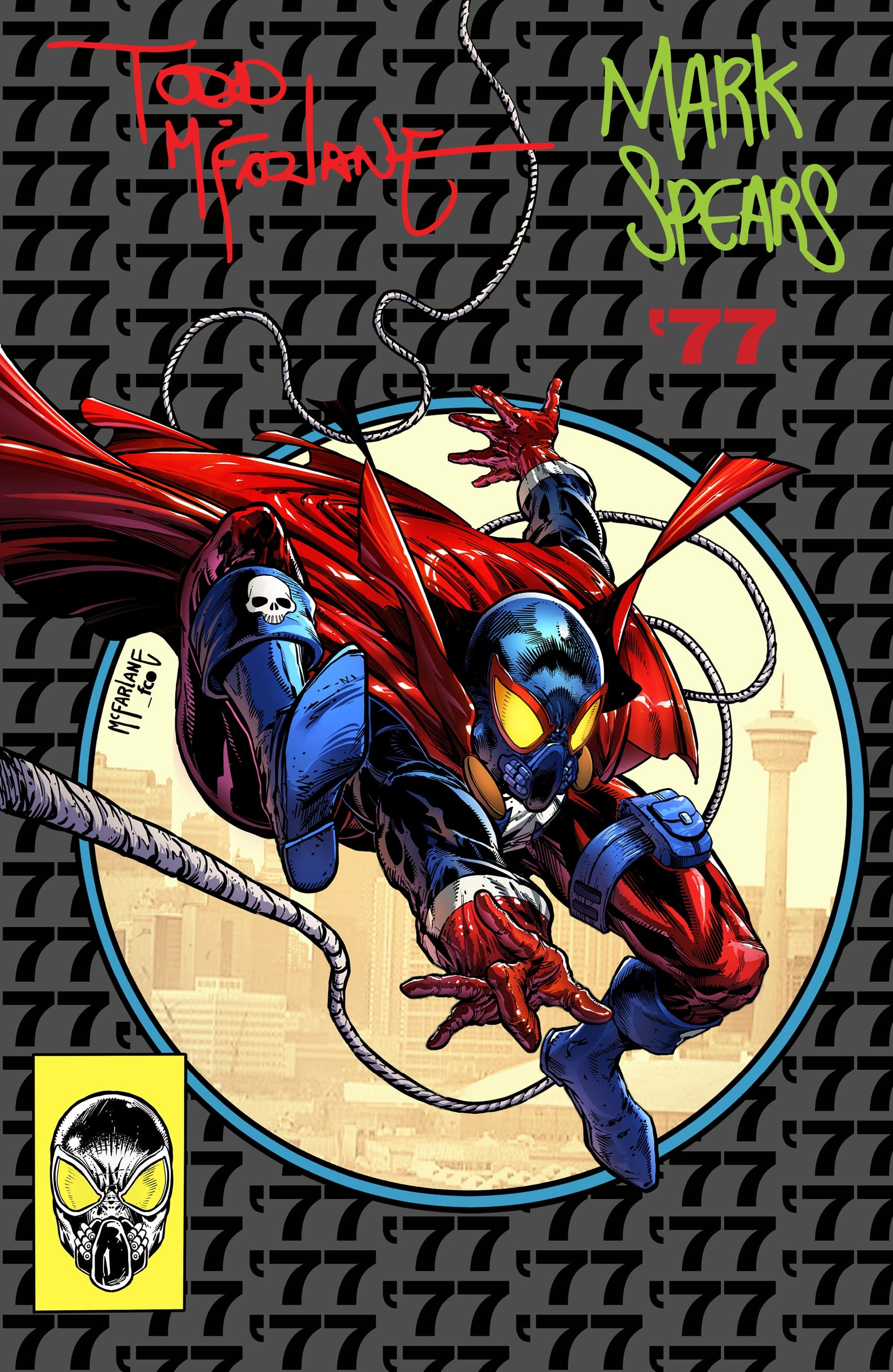 SPAWN 77 #1 (OF 3) CVR J INC 1:500 MARK SPEARS & TODD MCFARLANE SIGNED FOIL VAR (Release Date: 09/09/2026)