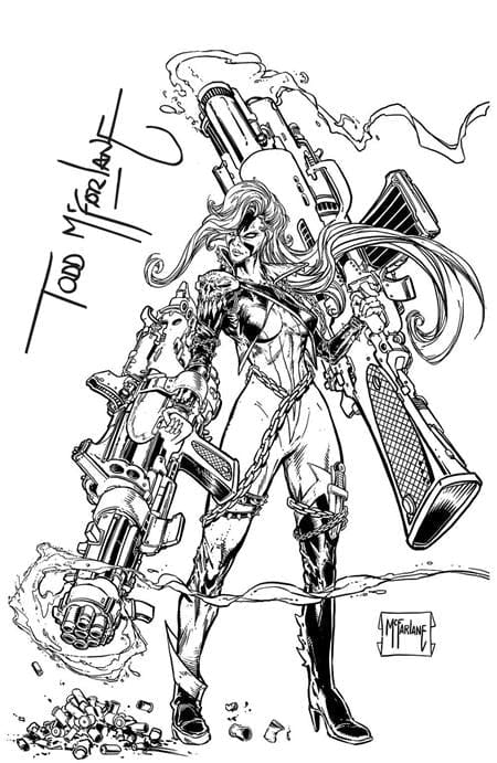 Image Comics Comic Books > Incentives SPAWN SCORCHED #50 CVR G INC 1:250 TODD MCFARLANE SIGNED B&W INKS VAR 70985303270005071 1225IM0278