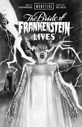 Image Comics Comic Books > Incentives UNIVERSAL MONSTERS BRIDE OF FRANKENSTEIN LIVES #1 (OF 4) CVR E INC 1:25 JOSHUA MIDDLETON B&W CLASSIC HORROR VAR (Release Date: 10/28/2026) 70985304888600151 0826IM0326