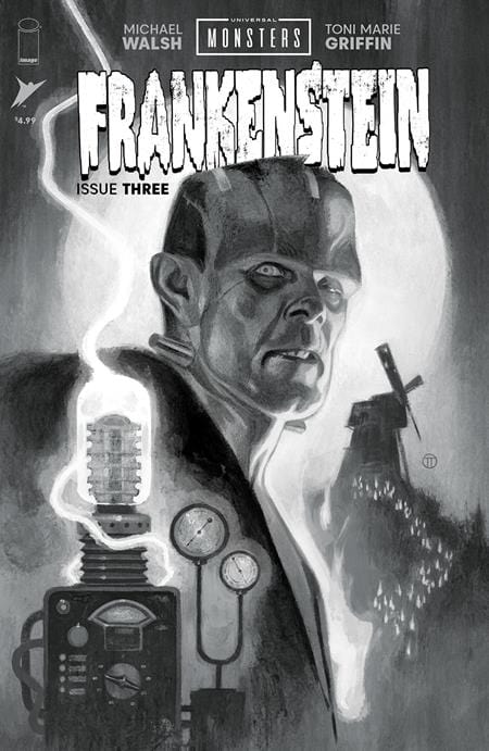 Image Comics Comic Books > Incentives UNIVERSAL MONSTERS FRANKENSTEIN #3 (OF 4) CVR D INC 1:25 JULIAN TOTINO TEDESCO CLASSIC HORROR B&W VAR 70985304062000341 0824IM456