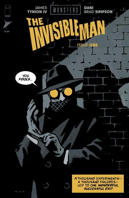 Image Comics Comic Books > Incentives UNIVERSAL MONSTERS THE INVISIBLE MAN #1 (OF 4) CVR C INC 1:10 DAVID AJA VAR 70985304411600131 0625IM263